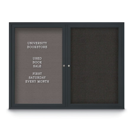 United Visual Products Corkboard, Burgundy/Bronze, 36" x 36" UV436H-BRONZE-DBURGU